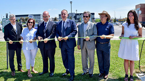 Ribbon cutting for Vaughan Electric Charging Station